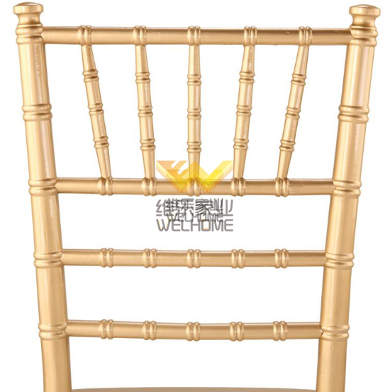 High quality gold color solid wood chiavari chair for wedding rental